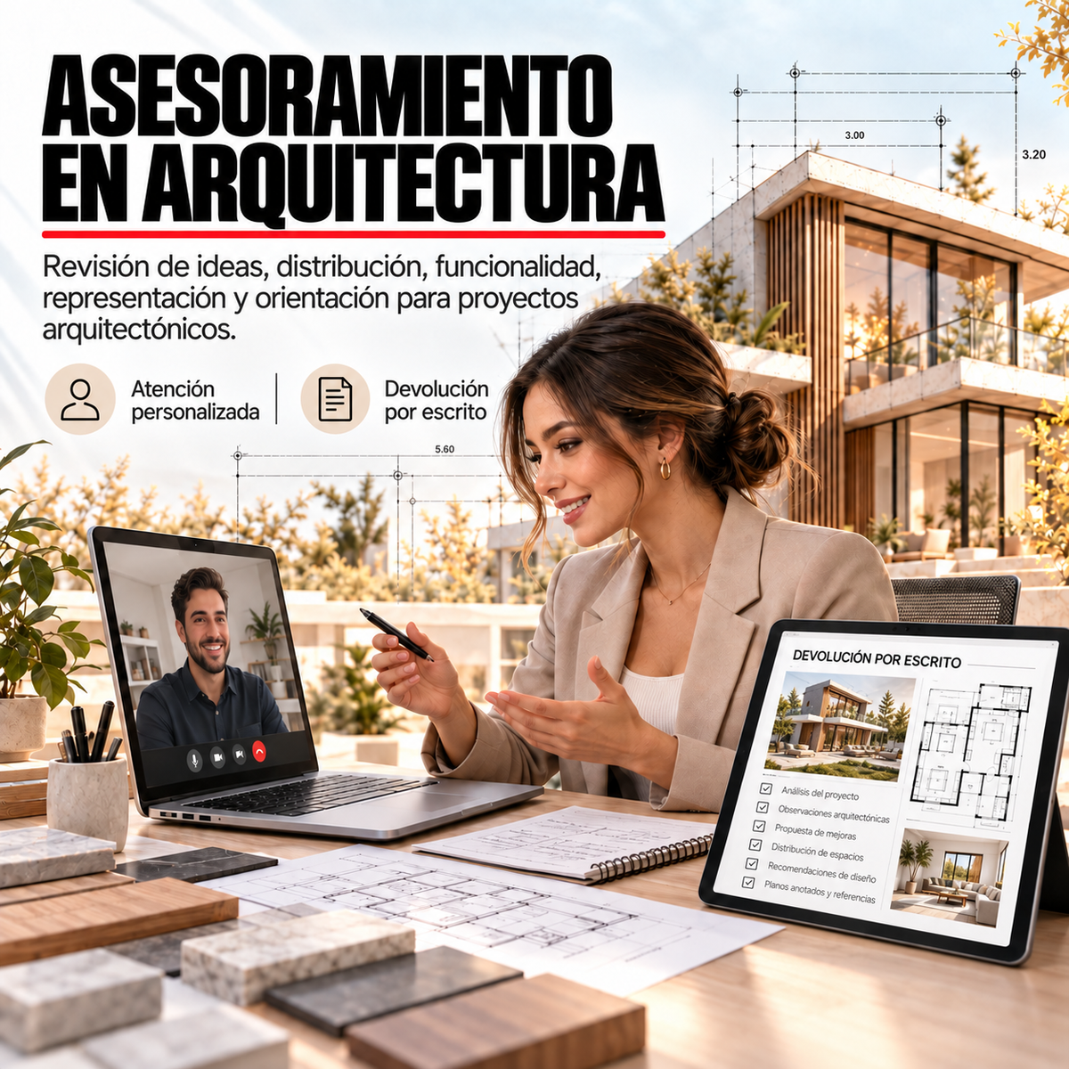 CONSULTA DE ASESORAMIENTO PERSONALIZADO EN ARQUITECTURA