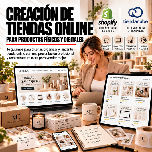 CREACIÓN DE TIENDAS ONLINE PARA PRODUCTOS FÍSICOS Y DIGITALES