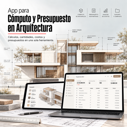 APP PARA COMPUTO Y PRESUPUESTO EN ARQUITECTURA