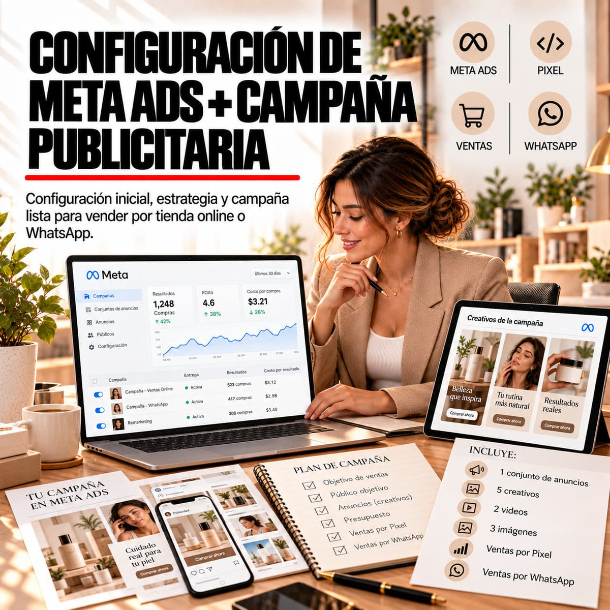 CONFIGURACIÓN DE META ADS + CAMPAÑA PUBLICITARIA