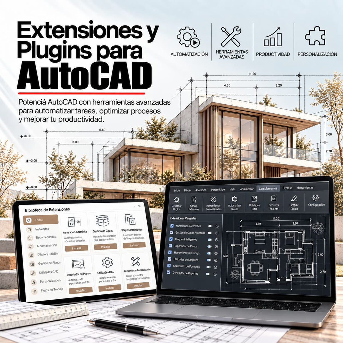 EXTENSIONES Y PLUGINS PARA AUTOCAD