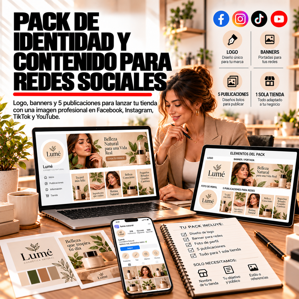 PACK DE IDENTIDAD Y CONTENIDO PARA REDES SOCIALES