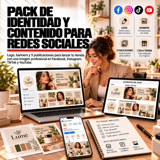 PACK DE IDENTIDAD Y CONTENIDO PARA REDES SOCIALES